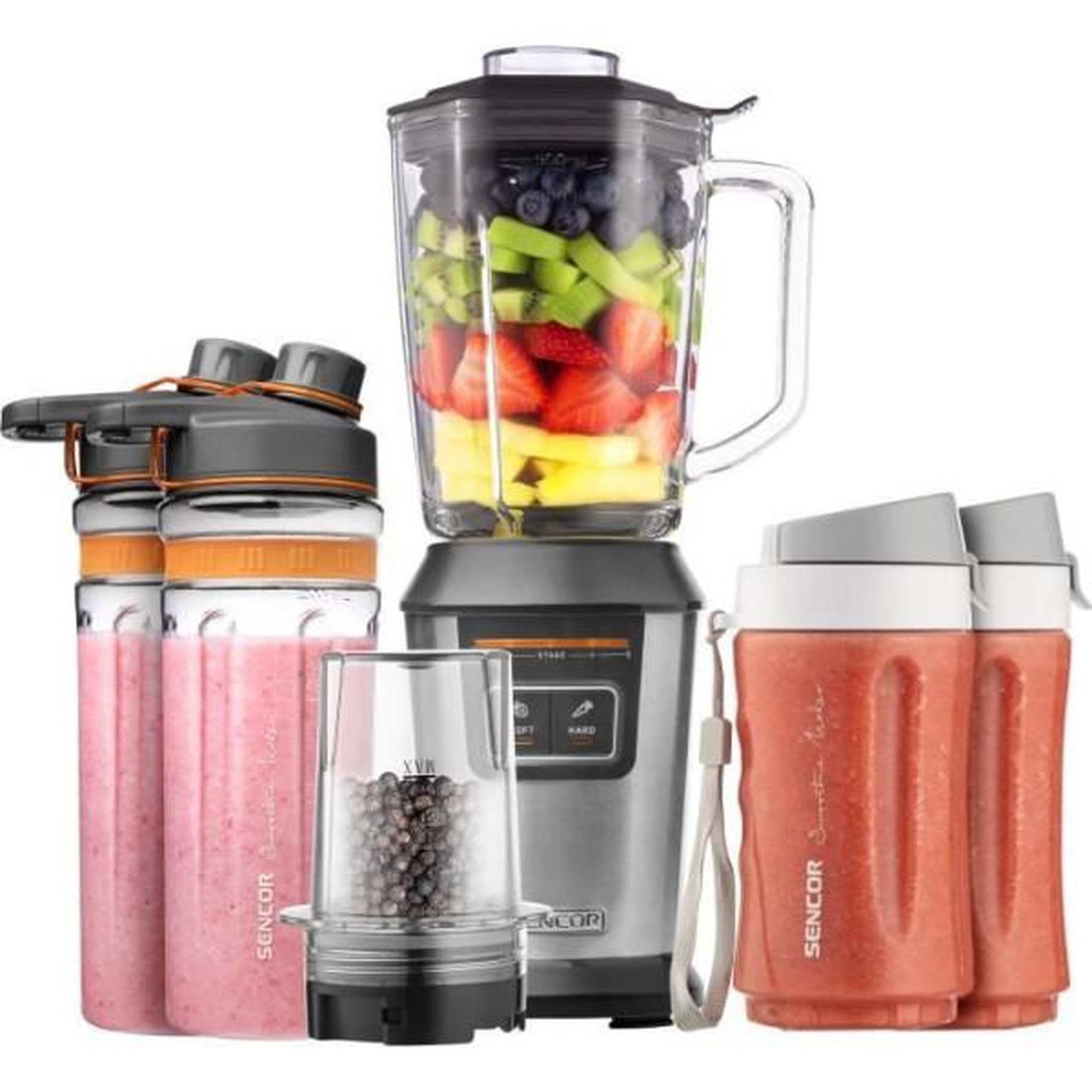 Voir la diapositive 4 : MARKET24 Blender  smoothie - SENCOR - SBL 7570SS - 800 W - Argent