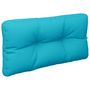 Voir la diapositive 4 : VIDAXL Coussins de palette lot de 2 turquoise tissu