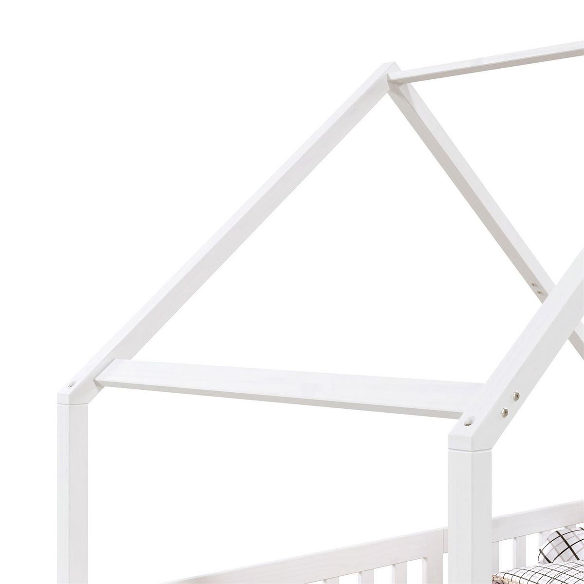 IDIMEX Lit cabane  asymétrique CORA 90 x 190 cm en pin massif