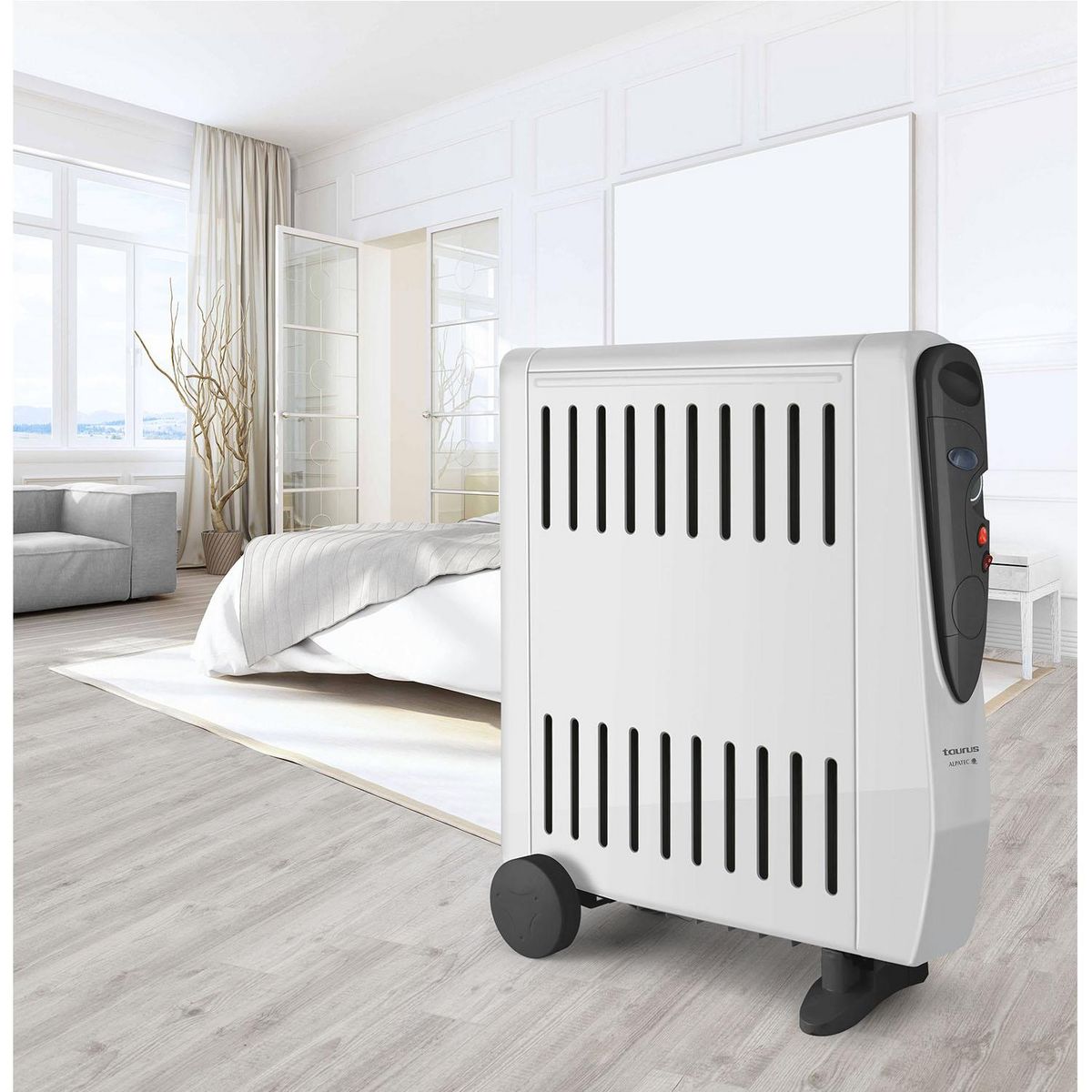 Taurus Alpatec Radiateur à bain d'huile 2500w avec humidificateur - tuareg 2500