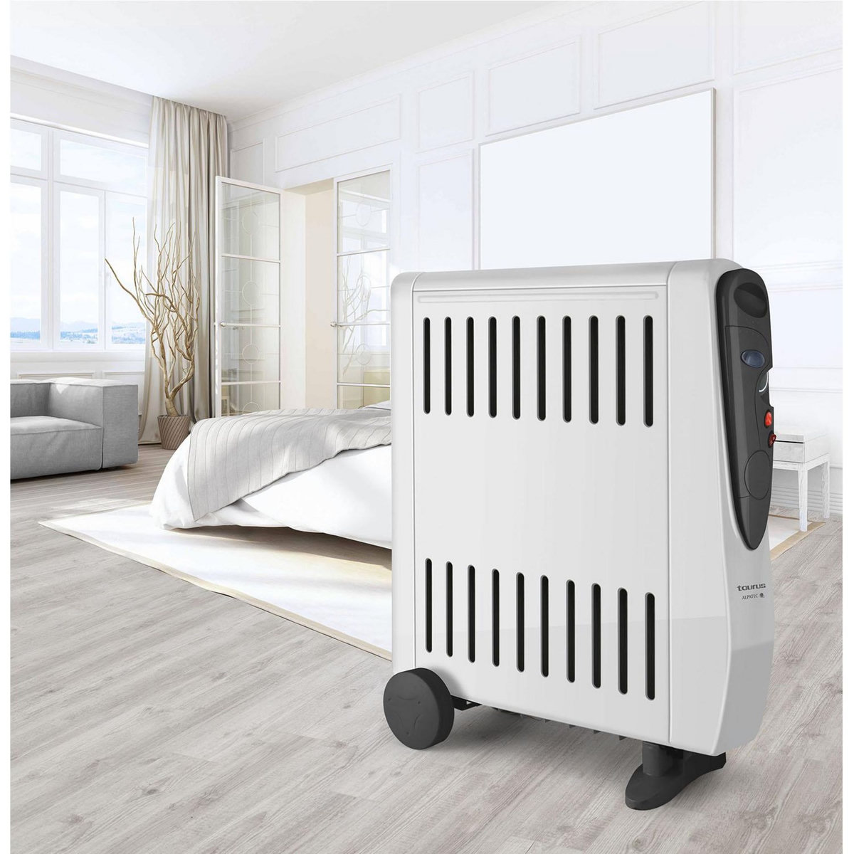 Taurus Alpatec Radiateur à bain d'huile 2500w avec humidificateur - tuareg 2500