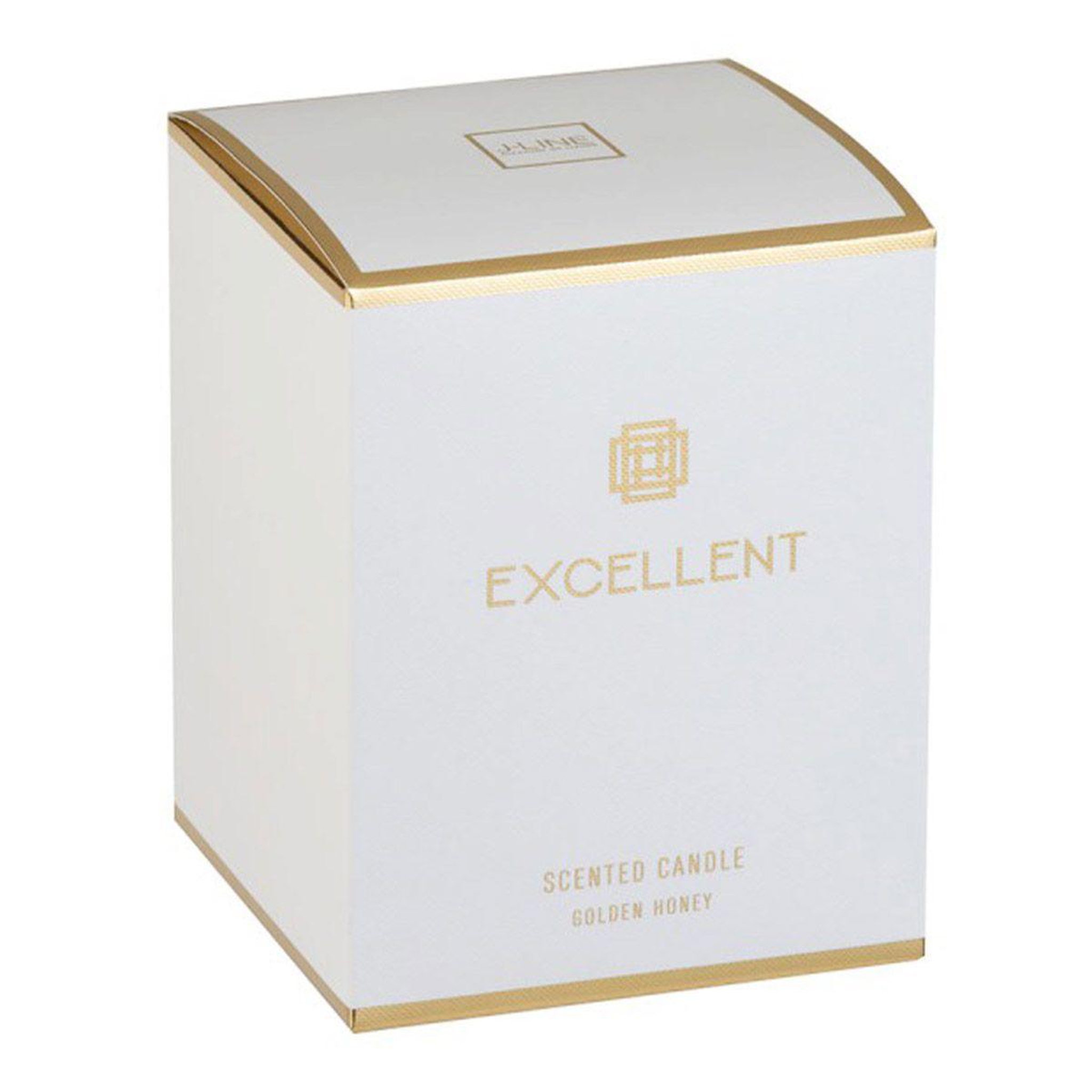 Voir la diapositive 2 : J-LINE Bougie Parfumée en Verre  Excellent  14cm Golden Honey