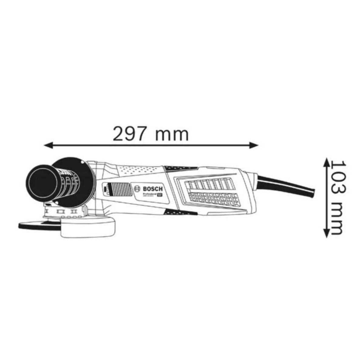 BOSCH Meuleuse angulaire 1300W GWX 13 125 S Professional D 125mm + coffret BOSCH 06017B6002