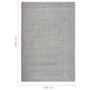 Voir la diapositive 5 : VIDAXL Tapis shaggy antiderapant Gris clair 140x200 cm