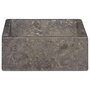 VIDAXL Lavabo 45x30x12 cm marbre gris brillant