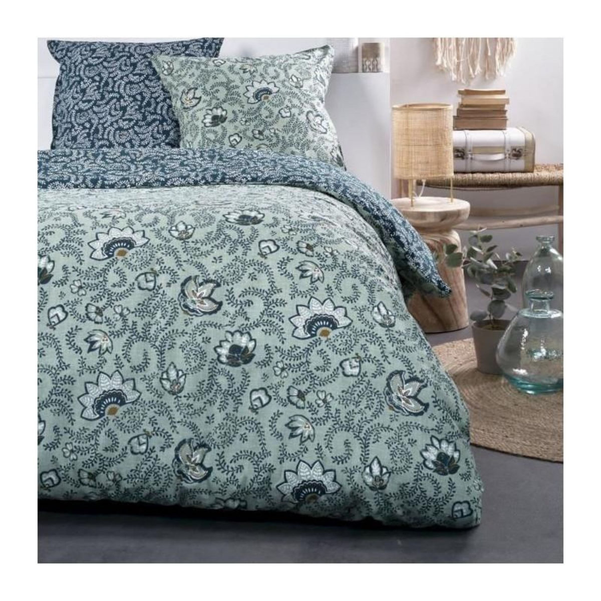 Today Parure de lit - TODAY - Sunshine - 116478 - 2 personnes - 220x240 cm - Coton - Imprimé 9.36