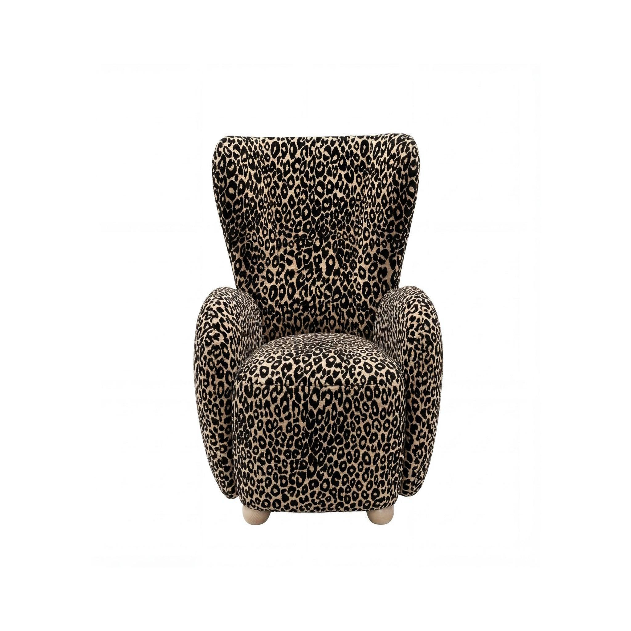 Voir la diapositive 1 : CASANOVA PARIS Lili - fauteuil tissu imprimé animalier