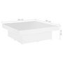Voir la diapositive 6 : VIDAXL Table basse blanc 90x90x28 cm bois d'ingenierie