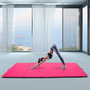 Voir la diapositive 2 : HOMCOM Tapis de sol gymnastique Fitness pliable portable rembourrage mousse 5 cm grand confort revêtement synthétique dim. 2,93L m x 1,15l m rose