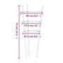 Voir la diapositive 6 : VIDAXL Supports pour plantes de jardin 3 anneaux 5pcs Vert 75 cm Acier