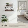 Voir la diapositive 4 : tectake Lot de 2 étagères murales style industriel Bois foncé industriel, rustique