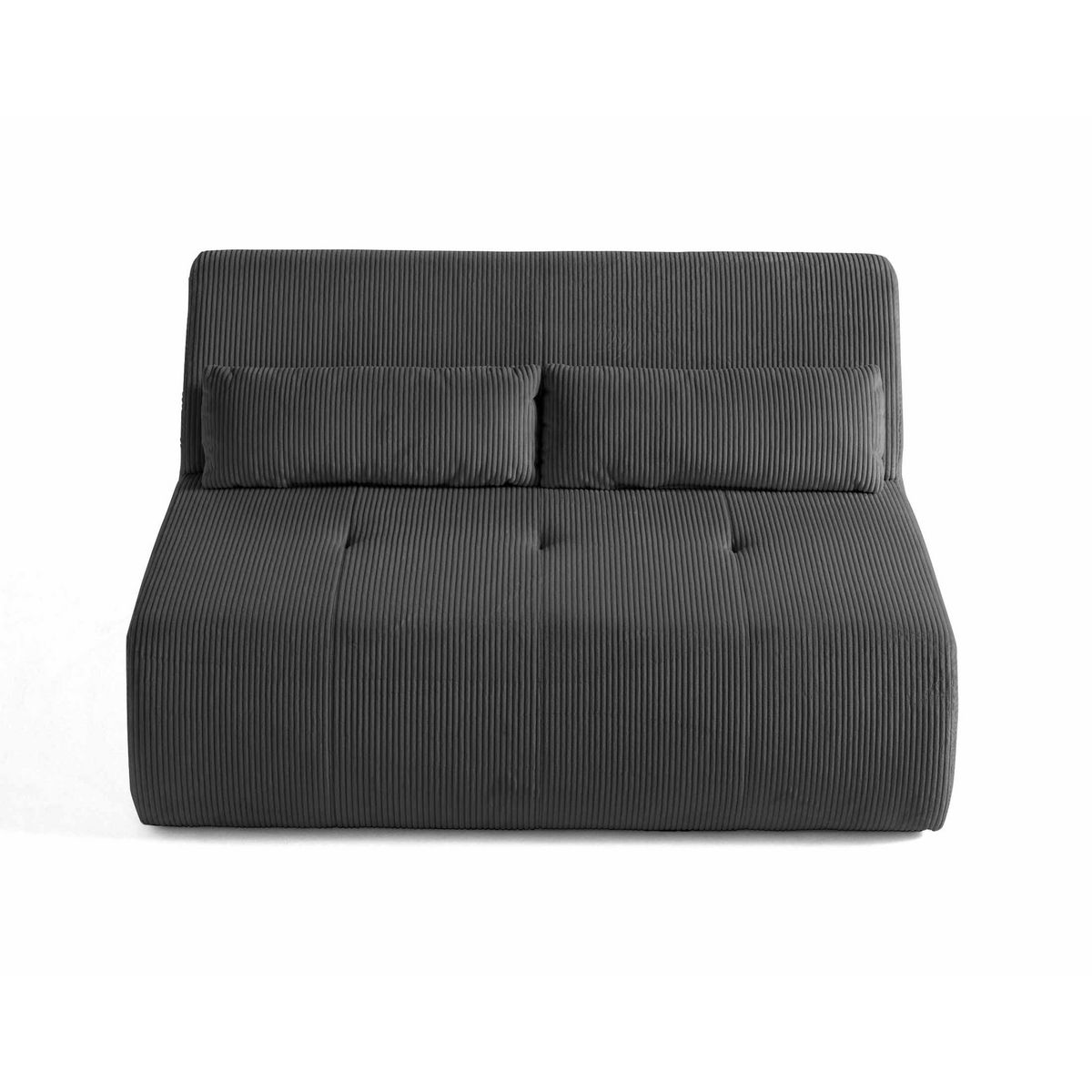 LISA DESIGN Onyx - canapé droit 2 places - en velours côtelé