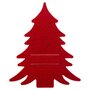 Voir la diapositive 2 : FEERIC LIGHT & CHRISTMAS Lot de 4 porte-couverts en feutrine SAPIN - Rouge