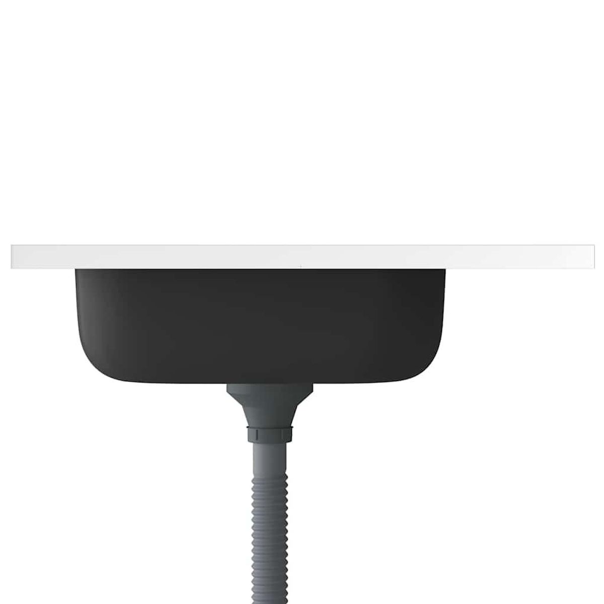 VIDAXL Jeu d'evier de cuisine et egouttoir argente 600x600x155 mm inox