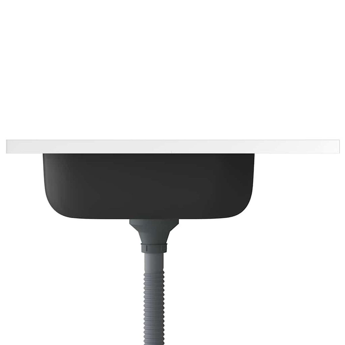 VIDAXL Jeu d'evier de cuisine et egouttoir argente 600x600x155 mm inox