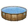 Voir la diapositive 3 : BESTWAY Piscine tubulaire Power Steel SwimVista avec hublots ronde 4,88 x 1,22 m - Bestway