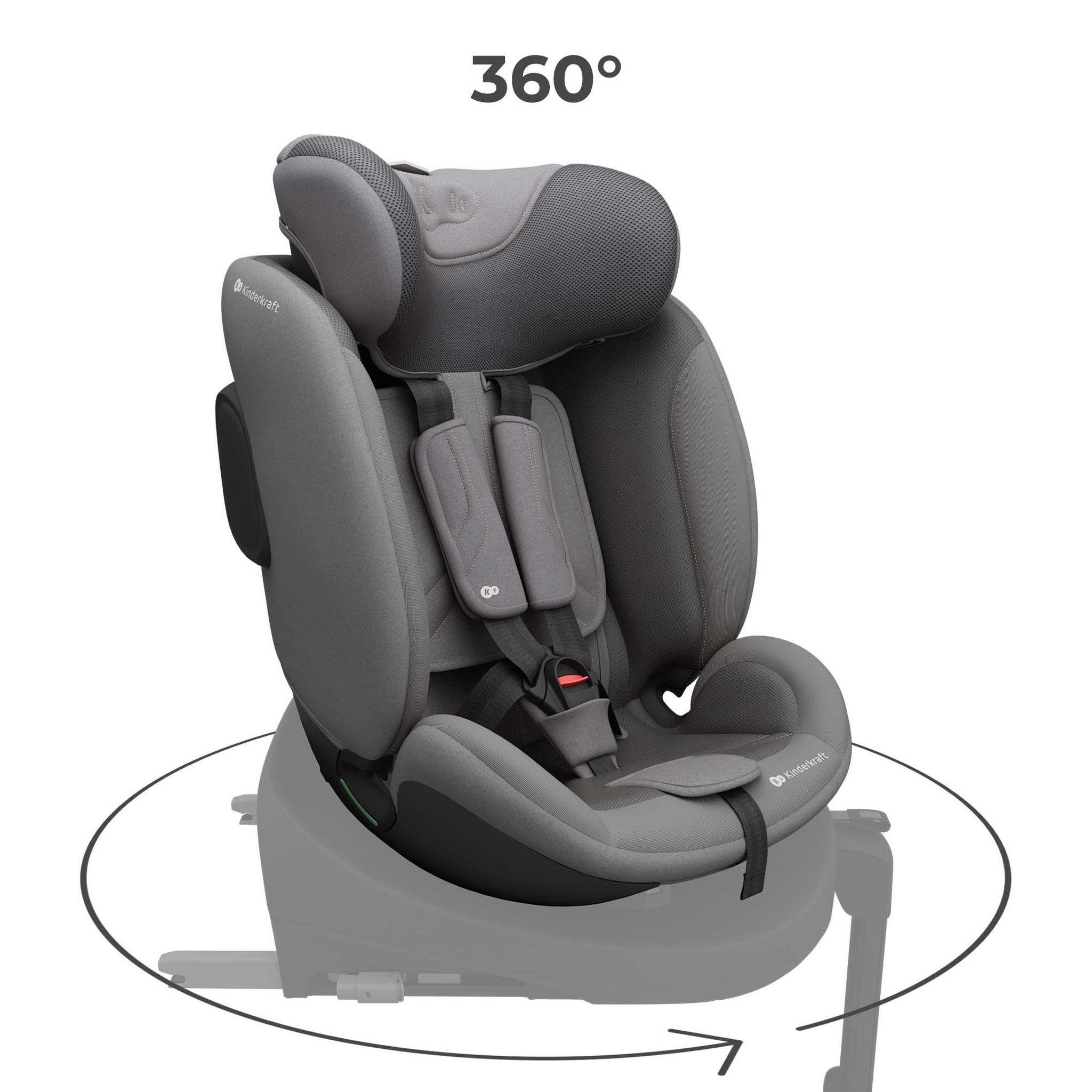 Voir la diapositive 2 : KINDERKRAFT Siège auto isofix enfant réglable