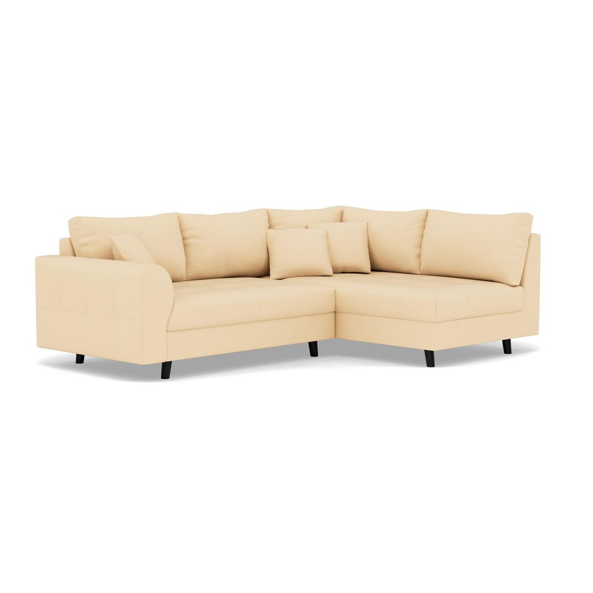 LISA DESIGN Rune - canapé d'angle droit 4 places en simili