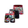 Voir la diapositive 1 : FREEGUN Lot de 3 boxers homme Pop Art Mona Lisa