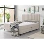 Voir la diapositive 1 : BEST MOBILIER Maria - lit boxspring - 160x200 - en velours - coffres et surmatelas inclus