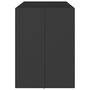 Voir la diapositive 4 : VIDAXL Table de bar et dessus en verre noir 145x80x110 cm poly rotin