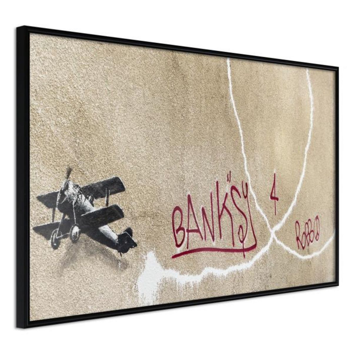 Paris Prix Affiche Murale Encadrée  Banksy Love Plane