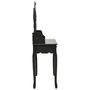 Voir la diapositive 4 : VIDAXL Ensemble de coiffeuse avec tabouret Noir 75x69x140 cm Paulownia