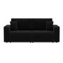 Voir la diapositive 1 : BEST MOBILIER Nicole - canapé droit 4 places convertible avec coffre en tissu