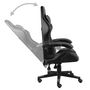 Voir la diapositive 4 : VIDAXL Fauteuil de jeux video Noir et gris Similicuir