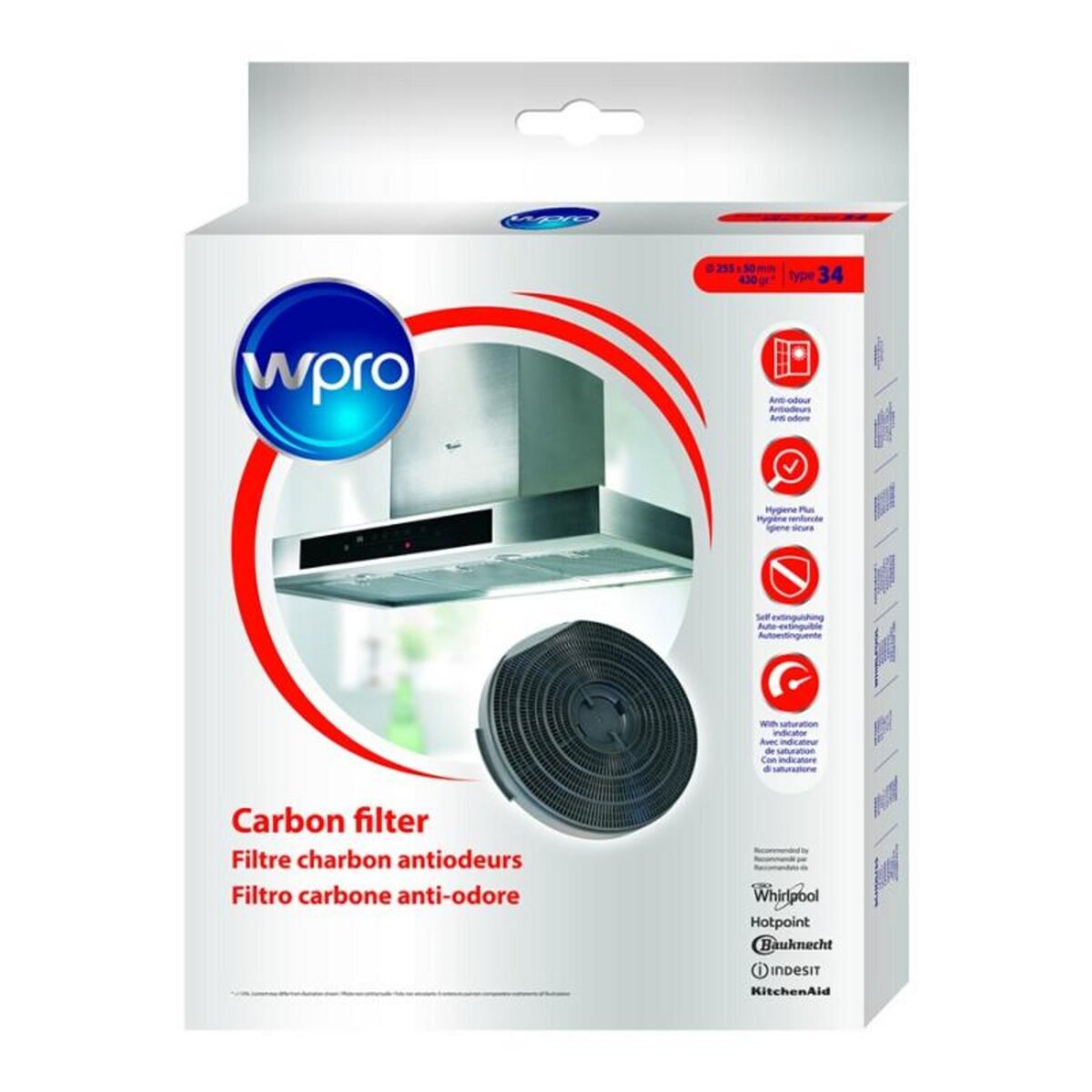 WPRO Accessoire Hotte Wpro CHF34