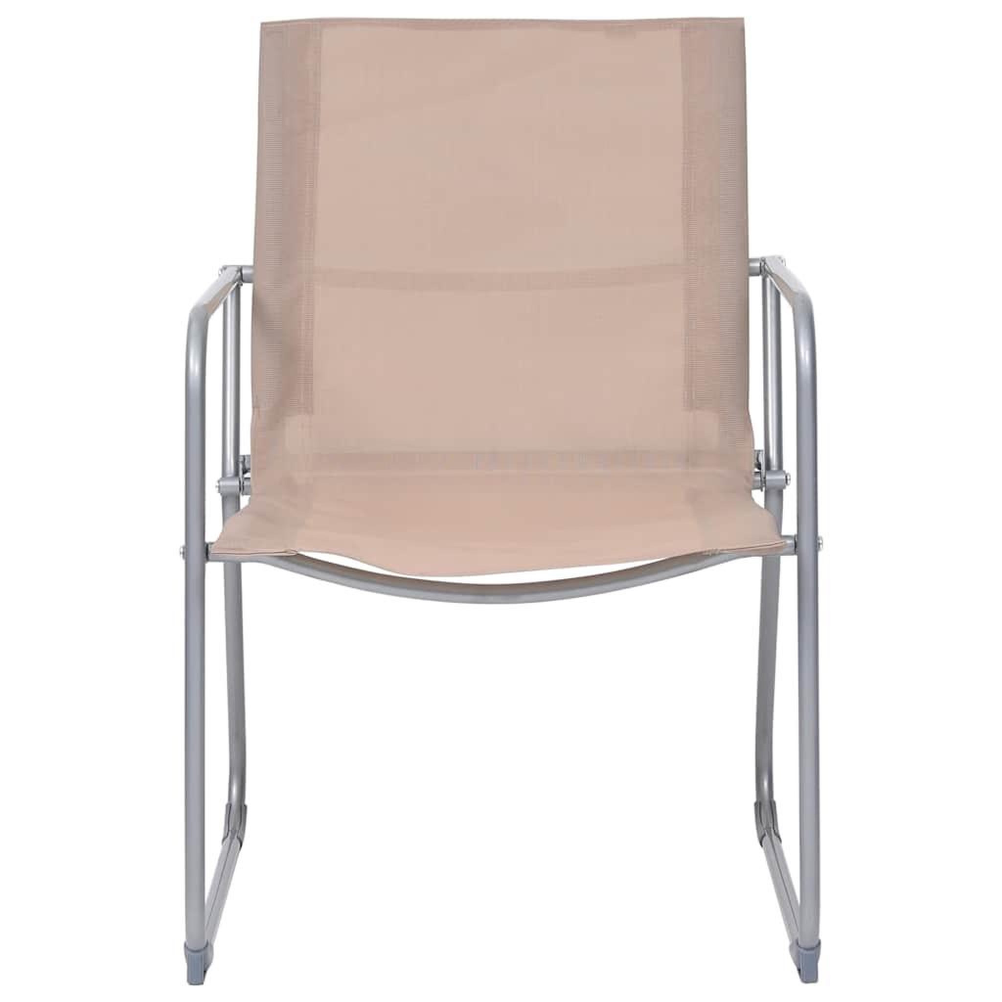 Voir la diapositive 6 : VIDAXL Salon de jardin 4 pcs Tissu et acier Taupe