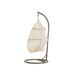 Jardiline Fauteuil œuf suspendu en macramé coton - Jardiline