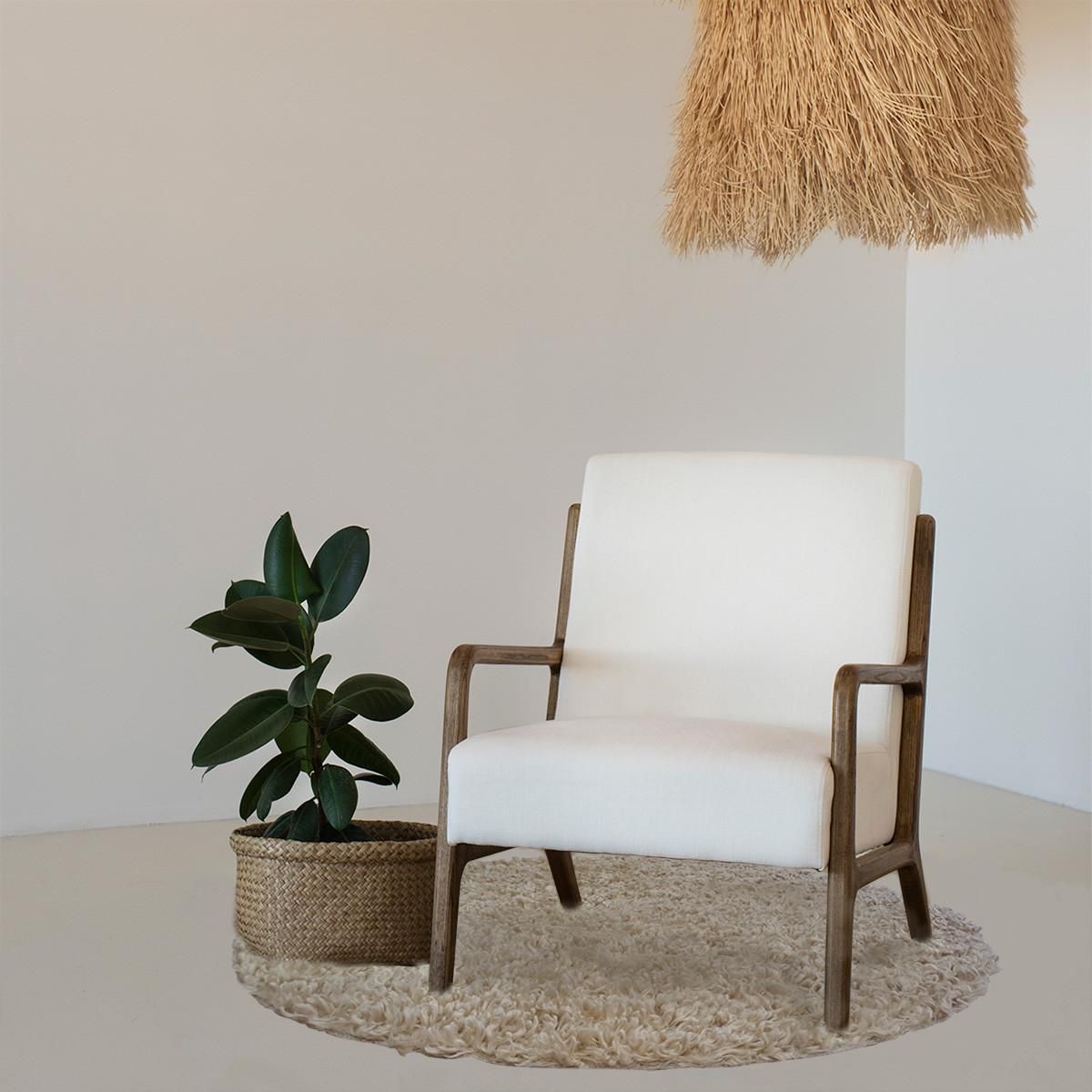 FUTURE HOME Tapis déco rond en polyester 90x90cm