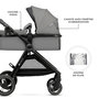 Voir la diapositive 6 : KINDERKRAFT Poussette multifonctionnelle 3 en 1 ESME PRO