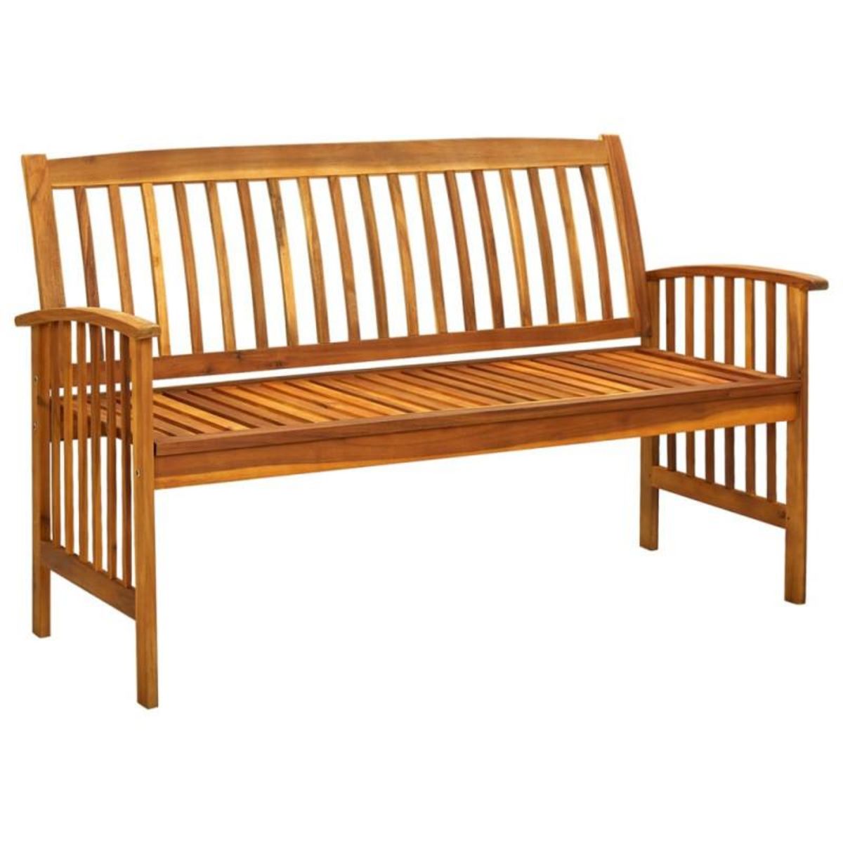 VIDAXL Banc de jardin avec coussin 147 cm Bois d acacia massif