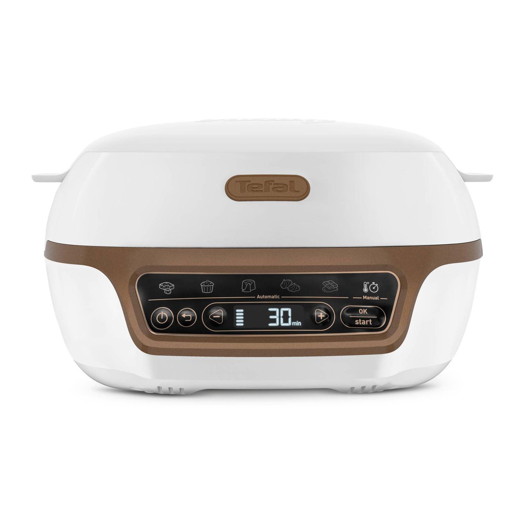 TEFAL Machine à gâteau 1100w marron/blanc - kd8001f0