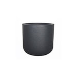 Eda Pot de fleurs rond en plastique Graphit Up anthracite - Ø 40 cm - Eda