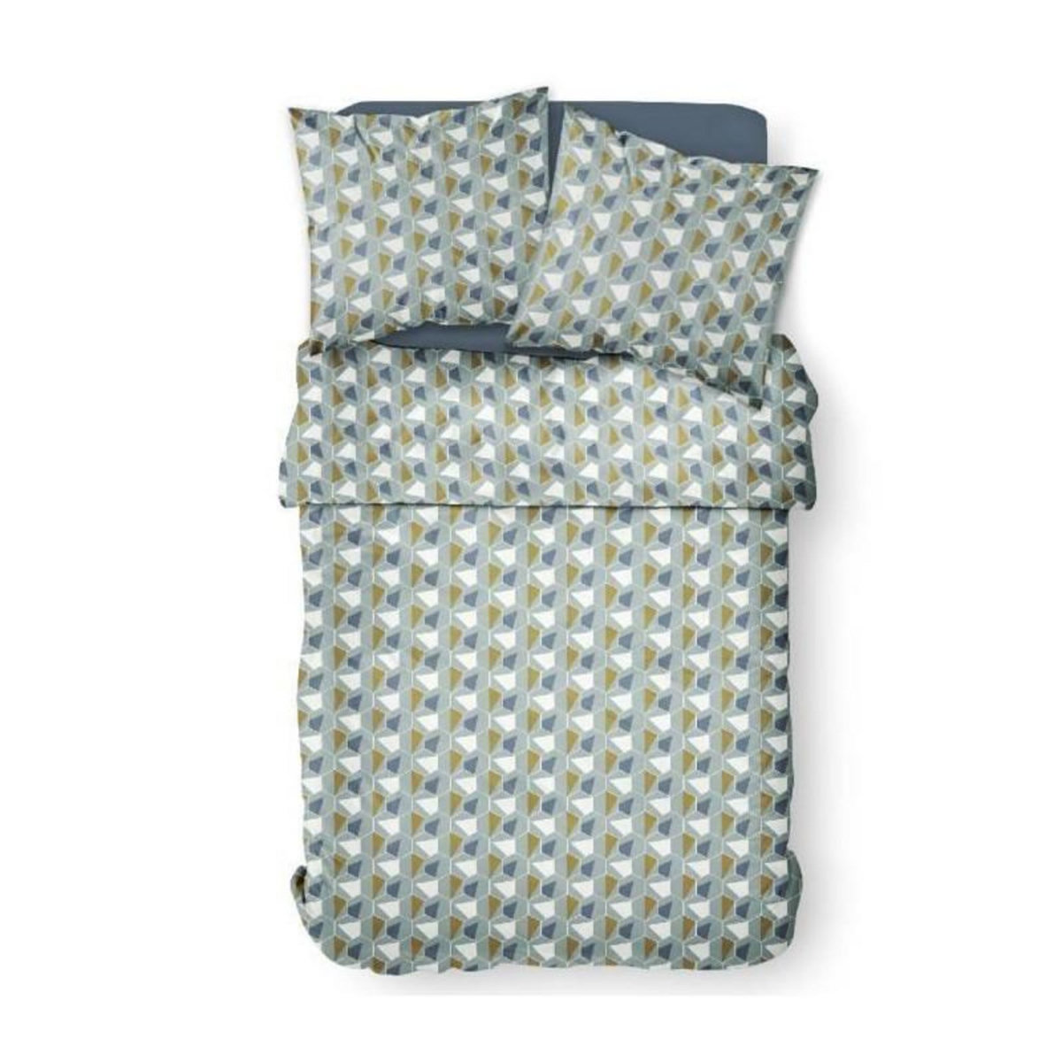 Today PARURE DE LIT TODAY - HOUSSE DE COUETTE 220X240 + 2 TAIES D OREILLER 63X63 - 100% COTON 57 fils - Mawira 2.19