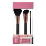 Voir la diapositive 4 : Body beauty Lot de 3 Pinceaux à Maquillage  Make Up  18cm Noir