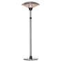 Voir la diapositive 1 : OUTSUNNY Parasol chauffant infrarouge à quartz 3000 W max. - hauteur réglable Ø 58,5 x 160-200H cm - chauffage radiant sur pied - puissance réglable