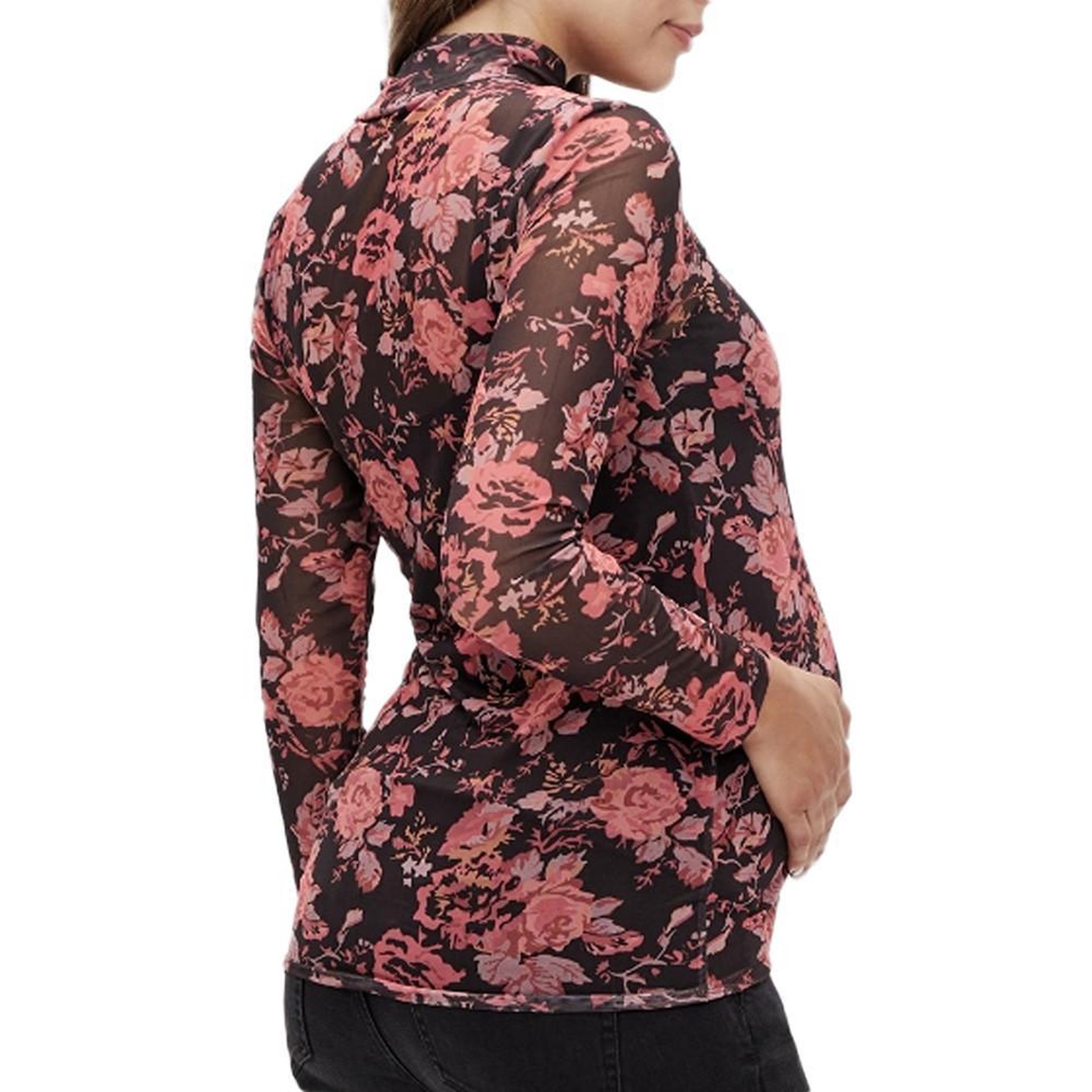 Voir la diapositive 2 : MAMALICIOUS Top Noir/Rouge Femme Mamalicious Sharon