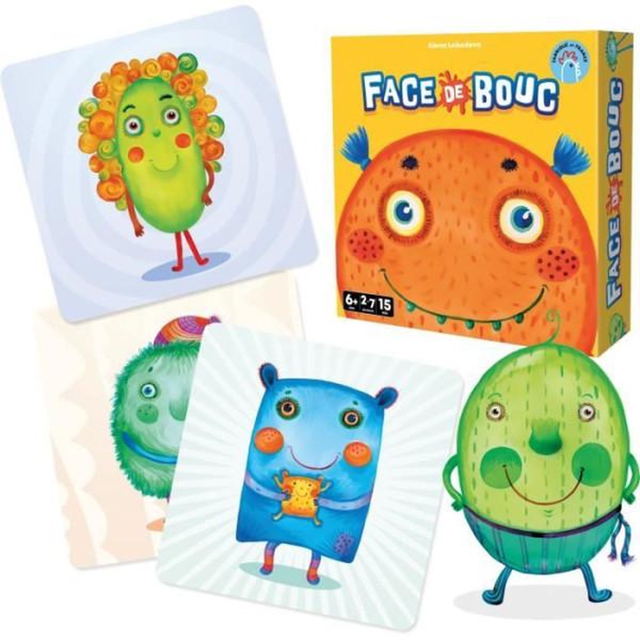 Voir la diapositive 3 : Asmodee Face de bouc - asmodee - jeu de mémoire amusant qui encourage la créativité - des 6 ans