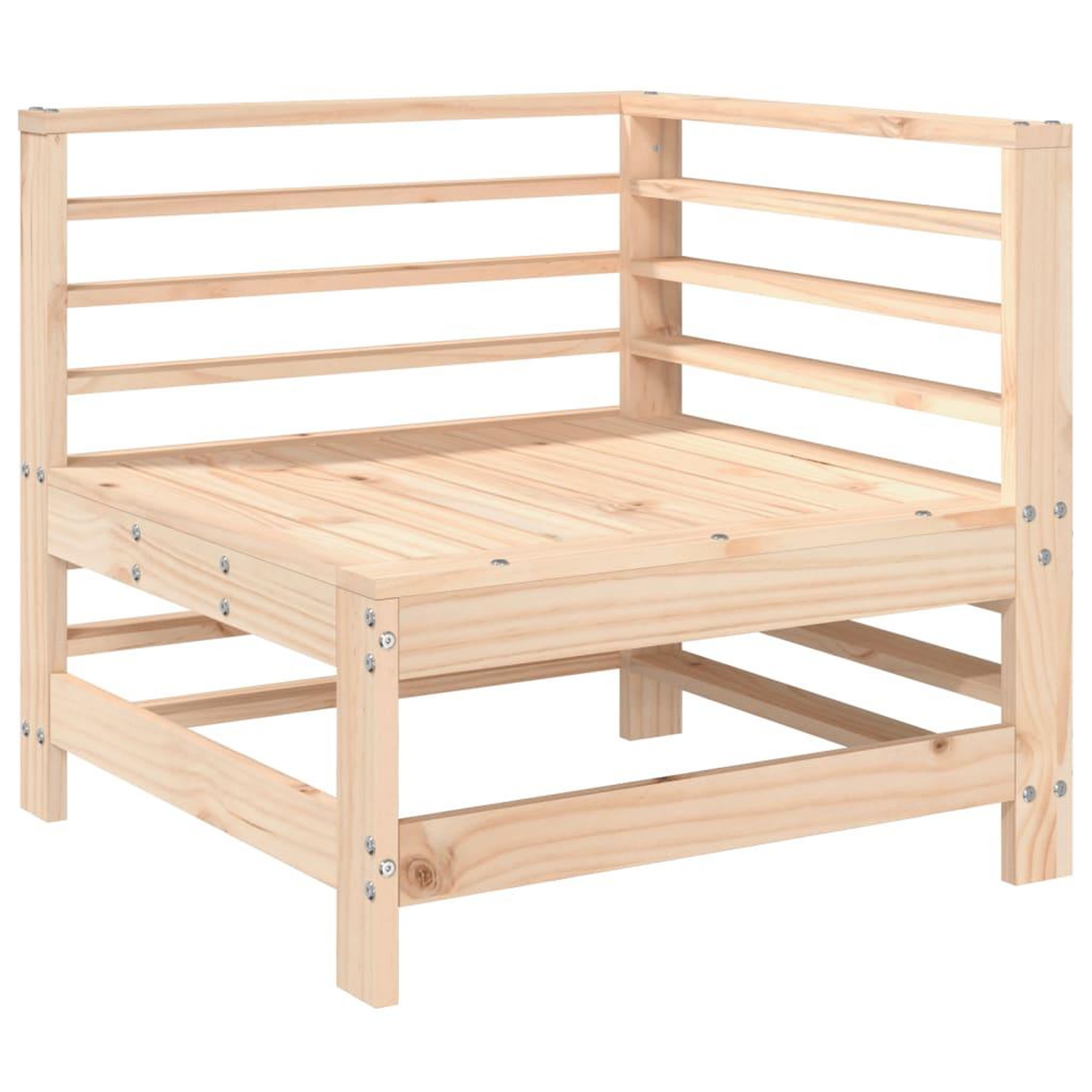 Voir la diapositive 4 : VIDAXL Salon de jardin 3 pcs bois massif de pin