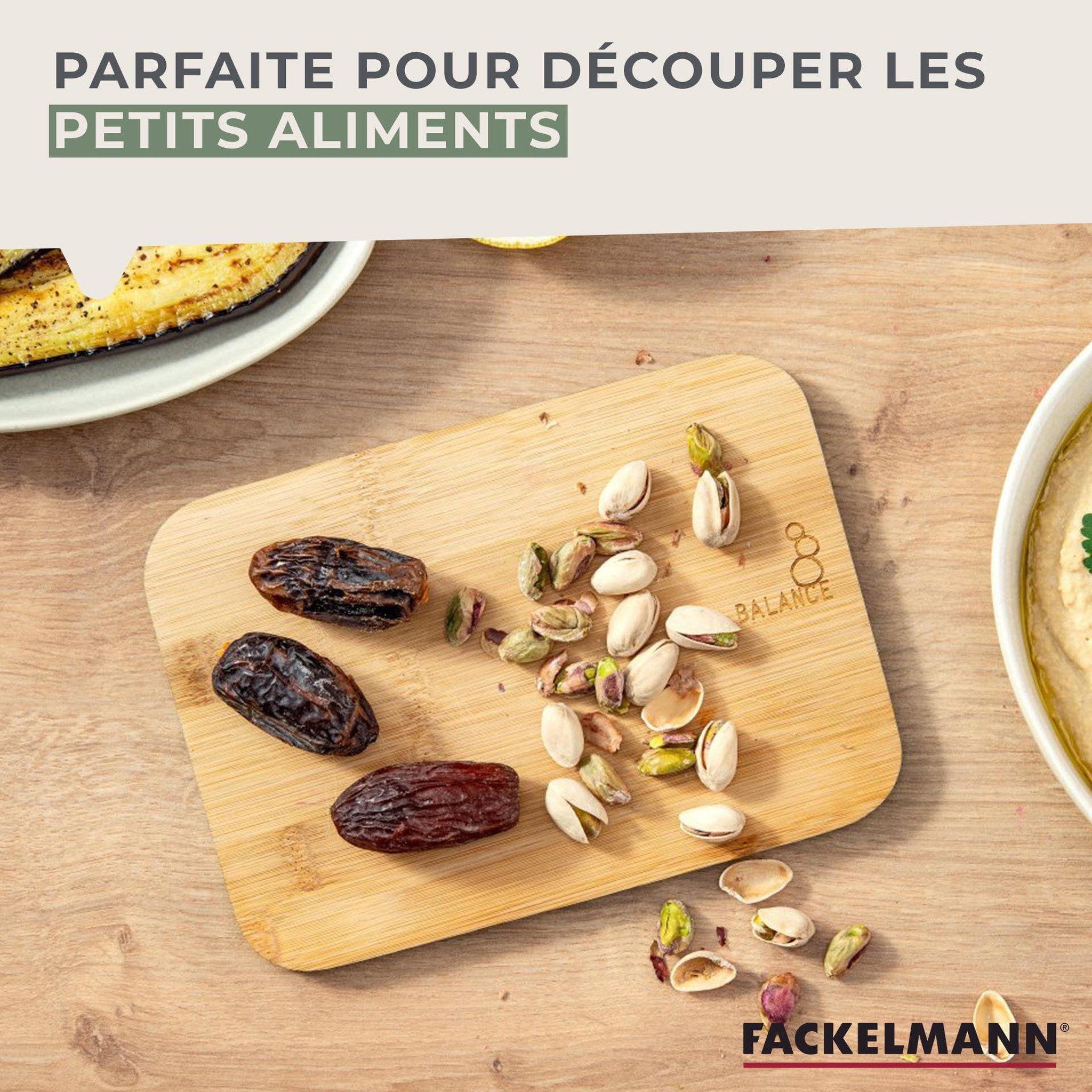 Voir la diapositive 4 : Fackelmann Planche à découper en bambou 21 x 15 cm fackelmann balance
