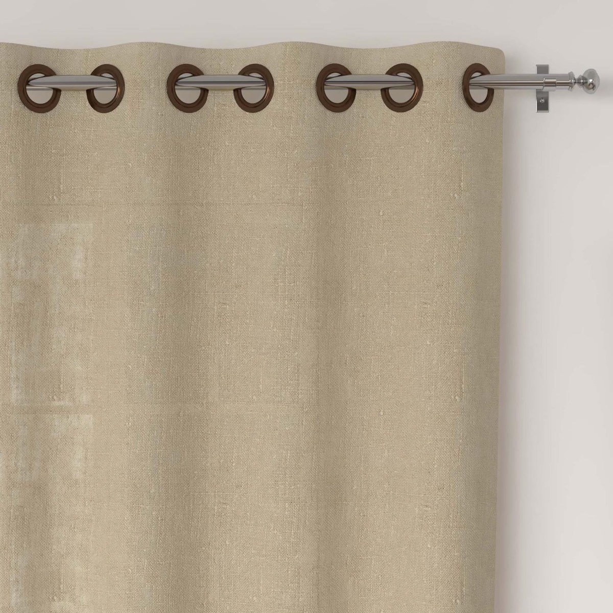 SOLEIL D'OCRE Voile à oeillets lin coton 135x250 cm LINO, par Soleil d'Ocre