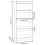 Voir la diapositive 6 : VIDAXL Bibliotheque/Separateur de piece Gris beton bois d'ingenierie
