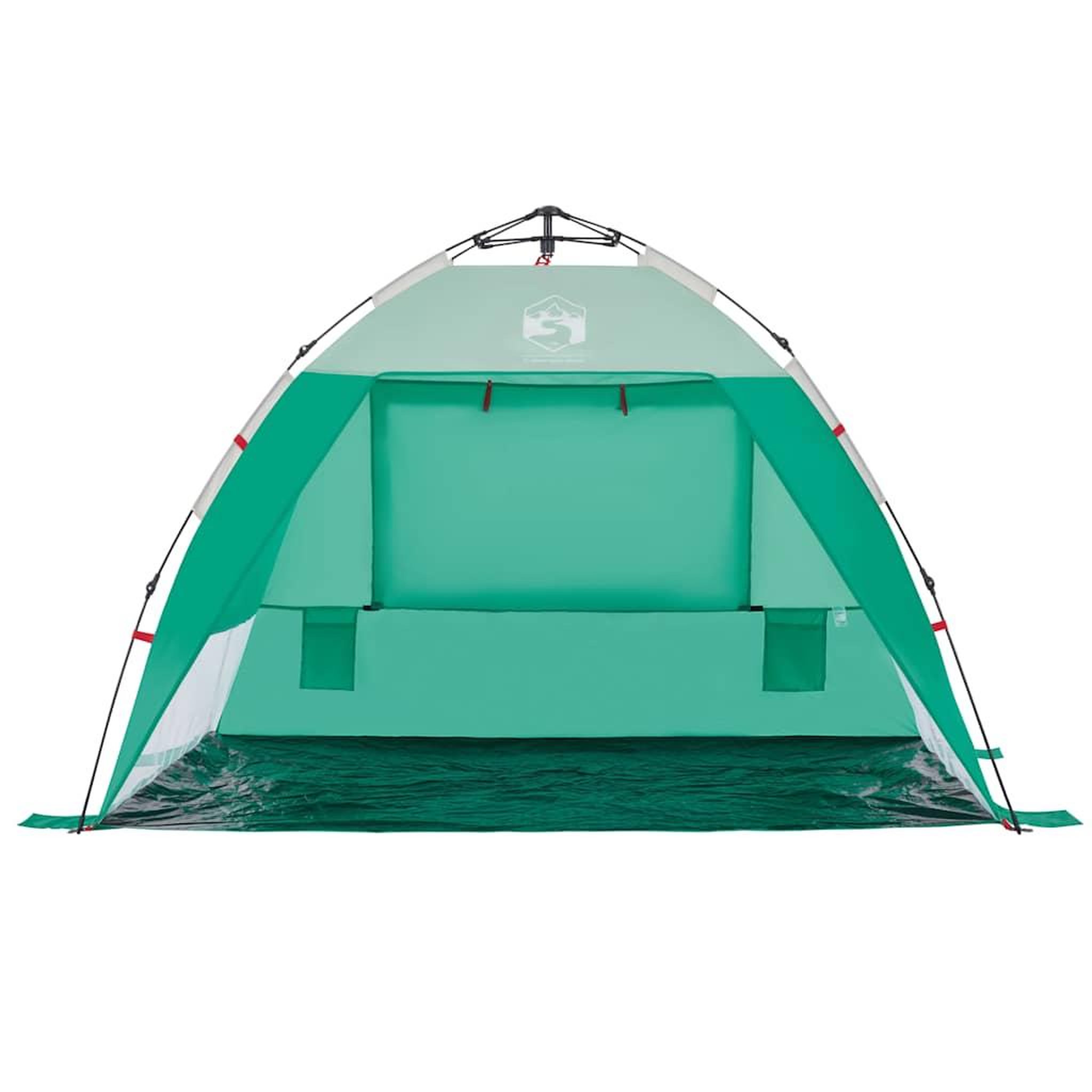 Voir la diapositive 5 : VIDAXL Tente de plage 2 personnes liberation rapide impermeable