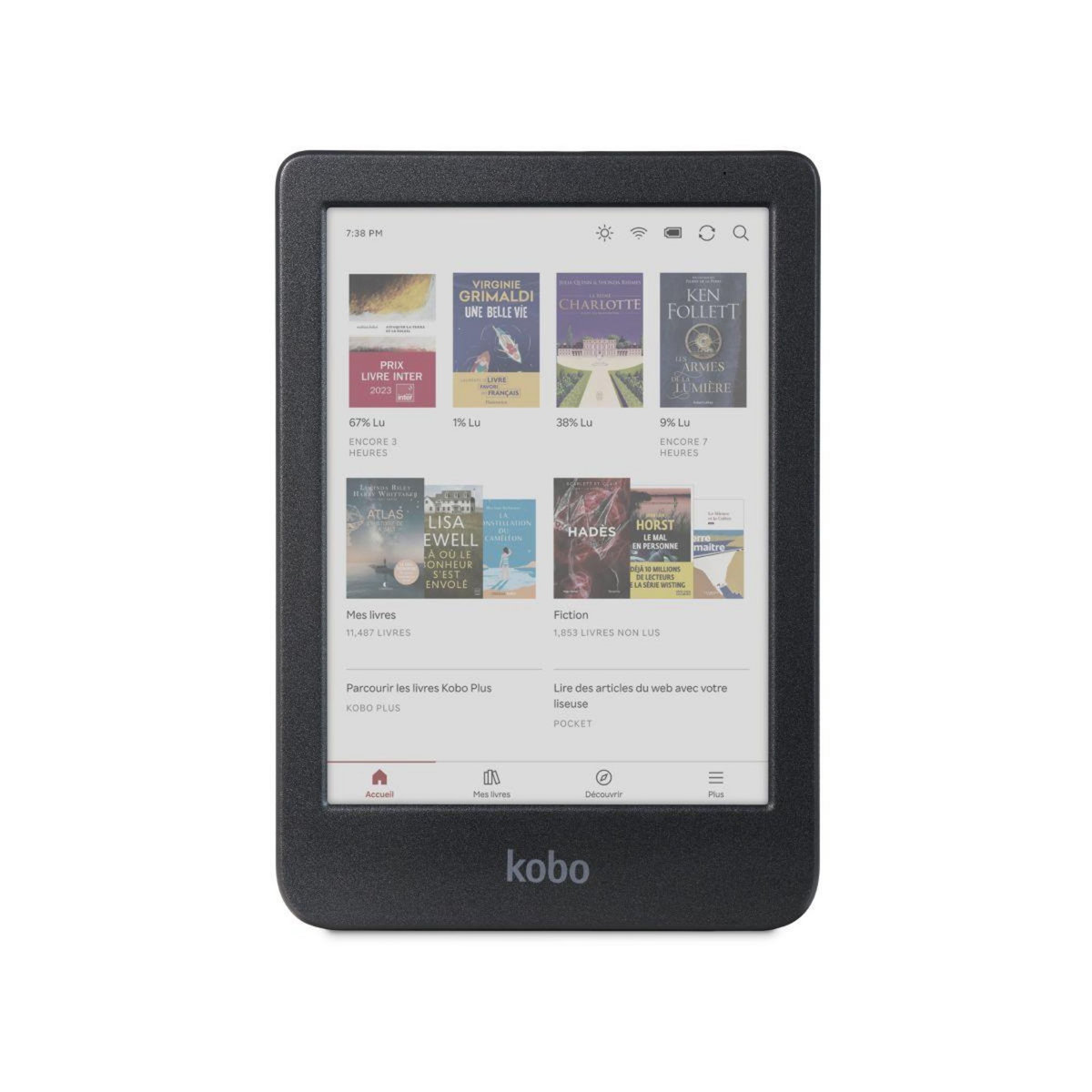 kobo Liseuse eBook Clara Colour Noire