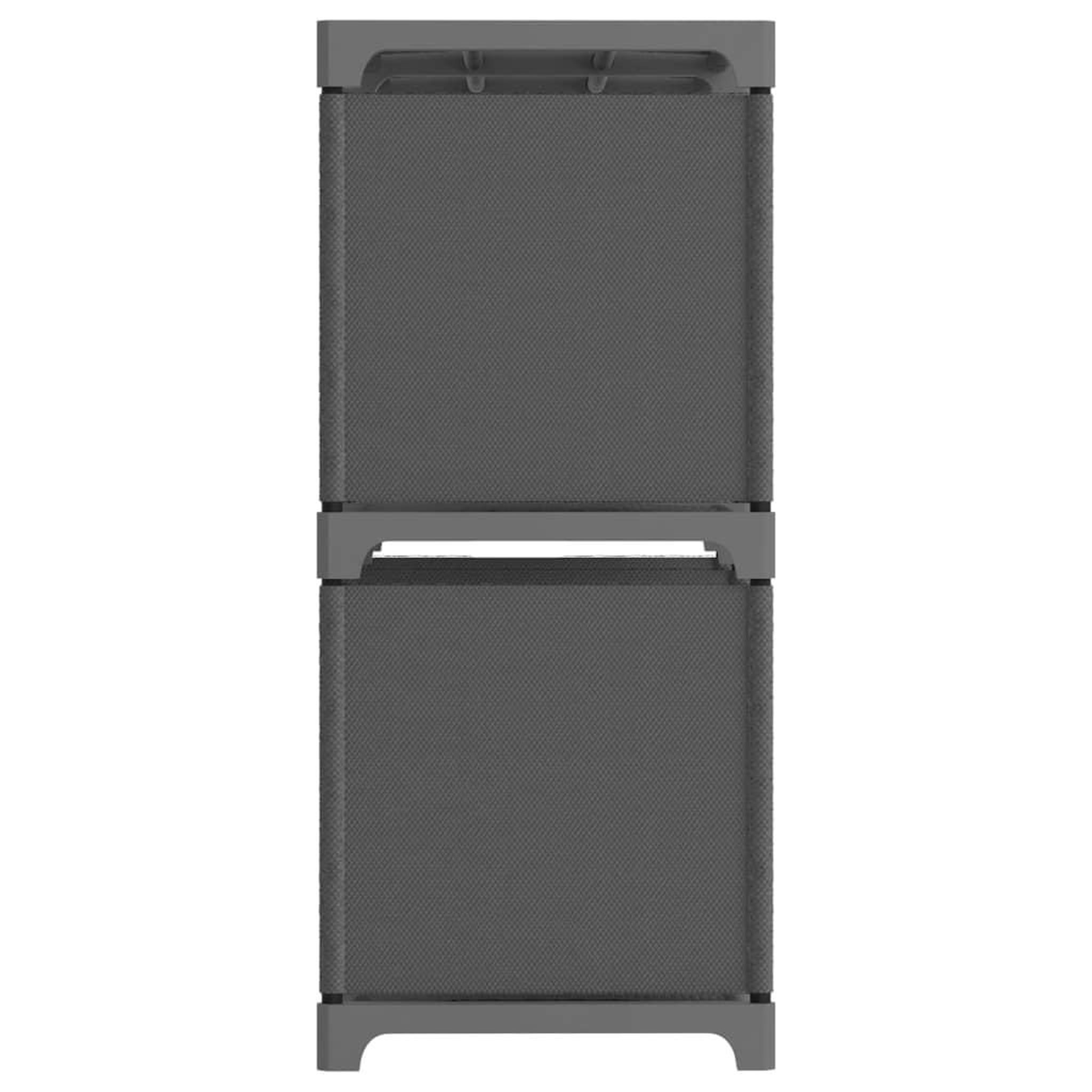 Voir la diapositive 3 : VIDAXL Etagere d'affichage 5 cubes Gris 103x30x72,5 cm Tissu
