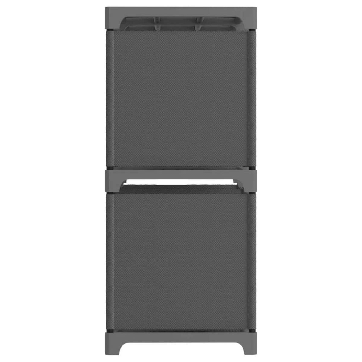 VIDAXL Etagere d'affichage 5 cubes Gris 103x30x72,5 cm Tissu